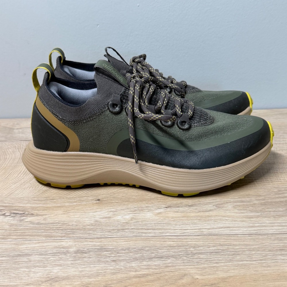 Allbirds Strider Explore Trail Running Shoes Green Wool Womens‎ Size 8 Sneakers